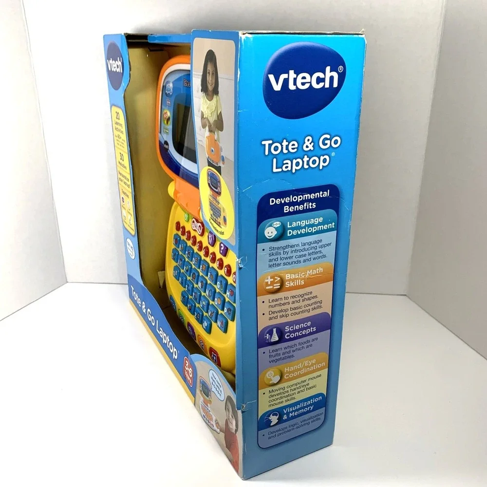 VTECH‎ Tote & Go Laptop Learning Toy Educational  Game Exclusive Color NIB
